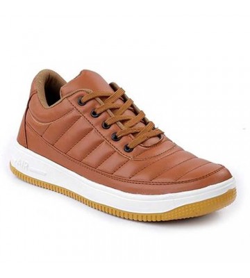 GL Brown leather style Trendy shoes for Men